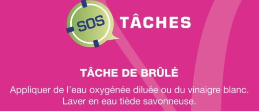 Comment enlever une tache de brûlé facilement à la maison ?